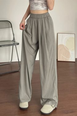 Plus-Size Japanese Style Summer Wide-Leg Pants for Women - Casual Loose Relaxed Fit, Flattering Thin Design