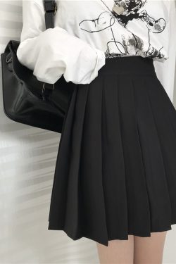 Plus Size JK Plaid Skirt, Women's High-Waisted A-Line, College Style Pleated Uniform Skirt, Summer Fashion for Plus-Size Girls