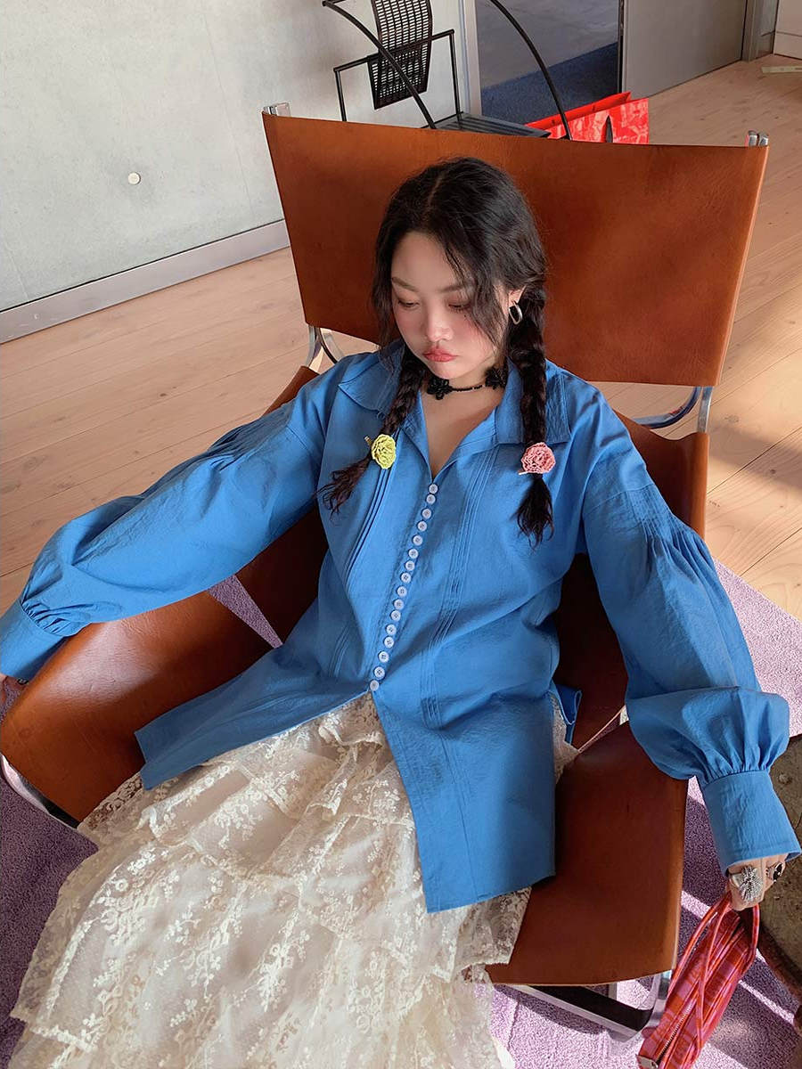 Plus Size Long Sleeve Shirt for Women, Spring 2025 Fashion, Age-Reducing Design, Trendy and Stylish Top Plus Size Long Sleeve Shirt for Women, Spring 2025 Fashion, Age-Reducing Design, Trendy and Stylish Top