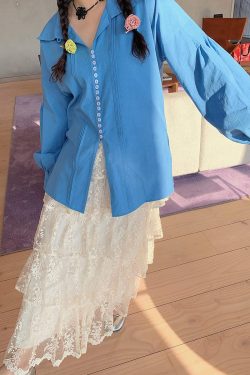 Plus Size Long Sleeve Shirt for Women, Spring 2025 Fashion, Age-Reducing Design, Trendy and Stylish Top