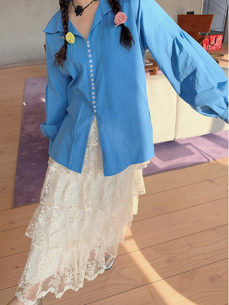 Plus Size Long Sleeve Shirt for Women, Spring 2025 Fashion, Age-Reducing Design, Trendy and Stylish Top Plus Size Long Sleeve Shirt for Women, Spring 2025 Fashion, Age-Reducing Design, Trendy and Stylish Top