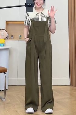 Plus-Size Loose-Fitting Summer Jumpsuit for Curvy Women, Slimming Wide-Leg Design, Trendy Chic Look, Perfect for Casual Outings