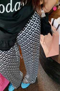 Plus Size Love Heart Print Casual Pants for Women - Lightweight Summer Style 2025