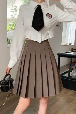 Plus Size Mid-Length Pink Pleated Skirt for Women, High-Waisted A-Line Design, Flattering College Style for Summer