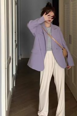 Plus Size Oversized Black Suit Jacket for Women, Casual Loose Blazer, High-End Feel, Spring Autumn 2025 Fashion