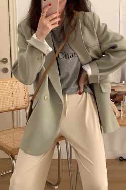 Plus Size Oversized Black Suit Jacket for Women, Casual Loose Blazer, High-End Spring Autumn 2025 Fashion