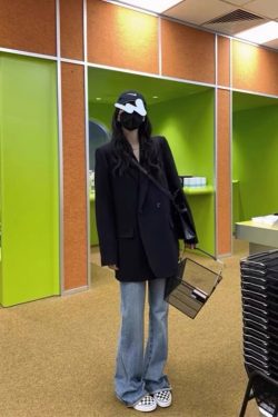 Plus Size Oversized Black Suit Jacket for Women, Casual Loose Blazer, High-End Spring Autumn 2025 Fashion