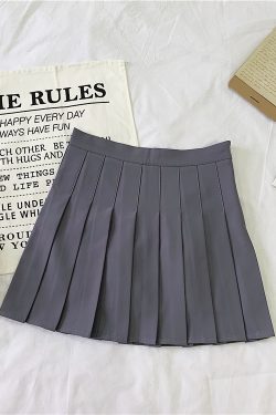 Plus Size Pleated High-Waisted A-Line Midi Skirt for Women, Korean Style Versatile Academy Look, Wrinkled Suit Design