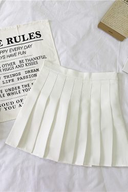 Plus Size Pleated High-Waisted A-Line Midi Skirt for Women, Korean Style Versatile Academy Look, Wrinkled Suit Design