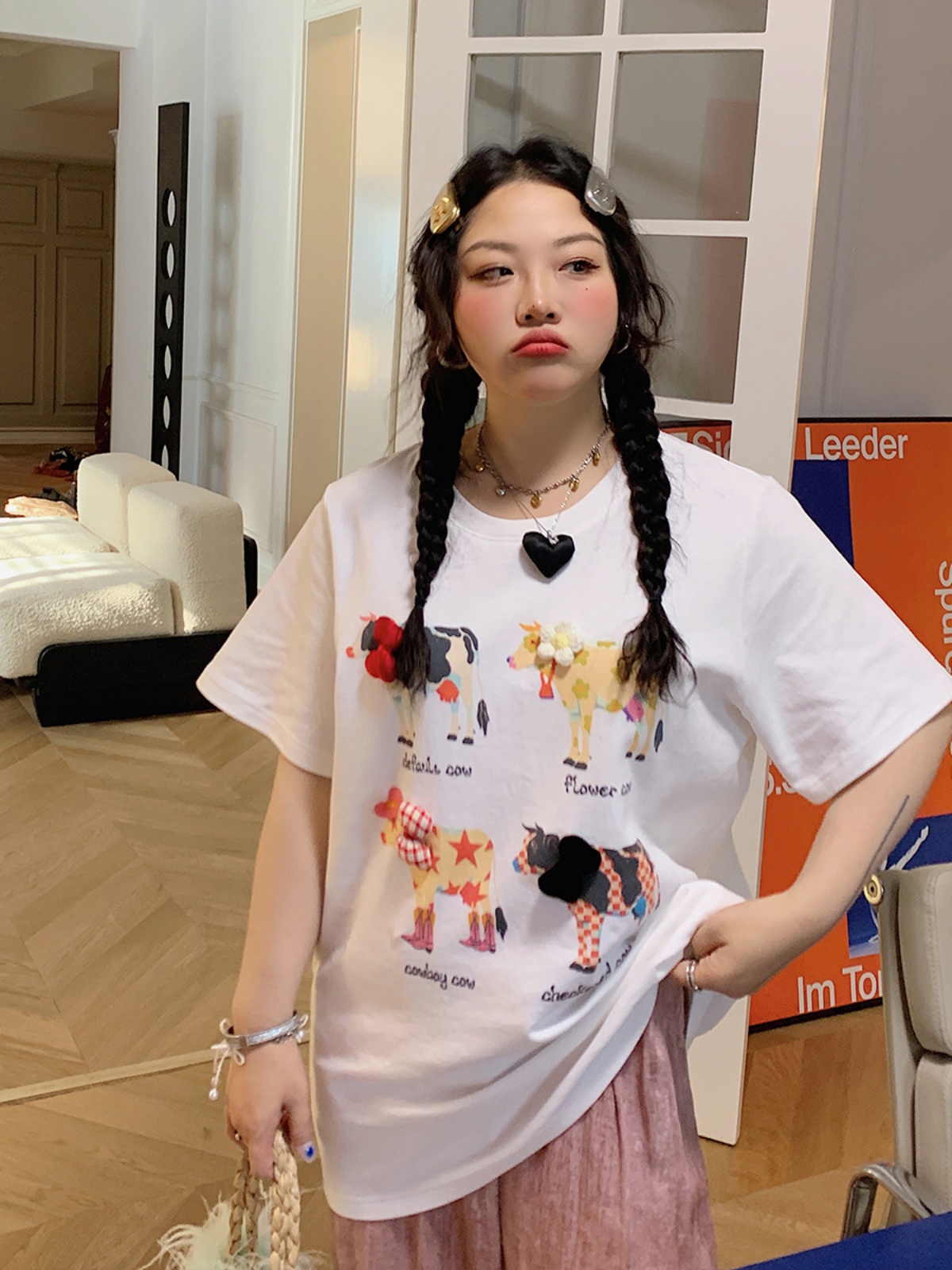 Plus Size Printed Short Sleeve T-Shirt for Women - Loose Round Neck Summer Top, Trendy Gold Design, 2025 Fashion Essential Plus Size Printed Short Sleeve T-Shirt for Women - Loose Round Neck Summer Top, Trendy Gold Design, 2025 Fashion Essential