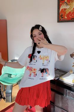 Plus Size Printed Short Sleeve T-Shirt for Women - Loose Round Neck Summer Top, Trendy Gold Design, 2025 Fashion Essential