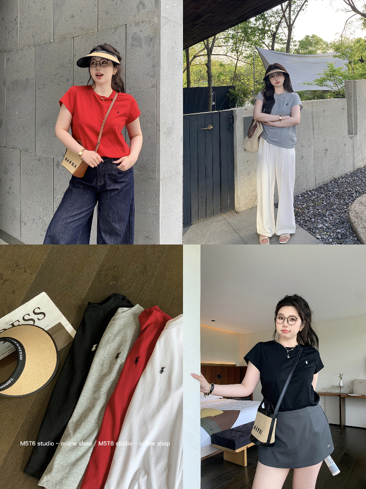 Plus Size Relaxed Fit Short Sleeve T-Shirt for Homebodies - Round Neck Slim Tee in Comfortable Design Plus Size Relaxed Fit Short Sleeve T-Shirt for Homebodies - Round Neck Slim Tee in Comfortable Design