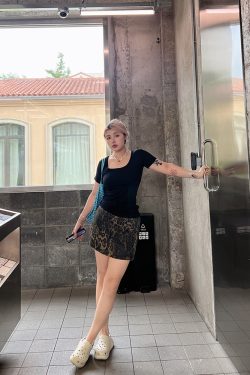 Plus Size Sexy Leopard Print Bodycon Mini Skirt - High Waist Slimming Design for Hot Girl Style - Trendy Y2K Fashion