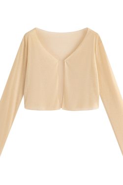 Plus Size Soft Ice Silk Cardigan - Lightweight Sun Protection Top for Air Conditioning - Comfortable and Stylish Essential