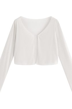 Plus Size Soft Ice Silk Cardigan - Lightweight Sun Protection Top for Air Conditioning - Comfortable and Stylish Essential
