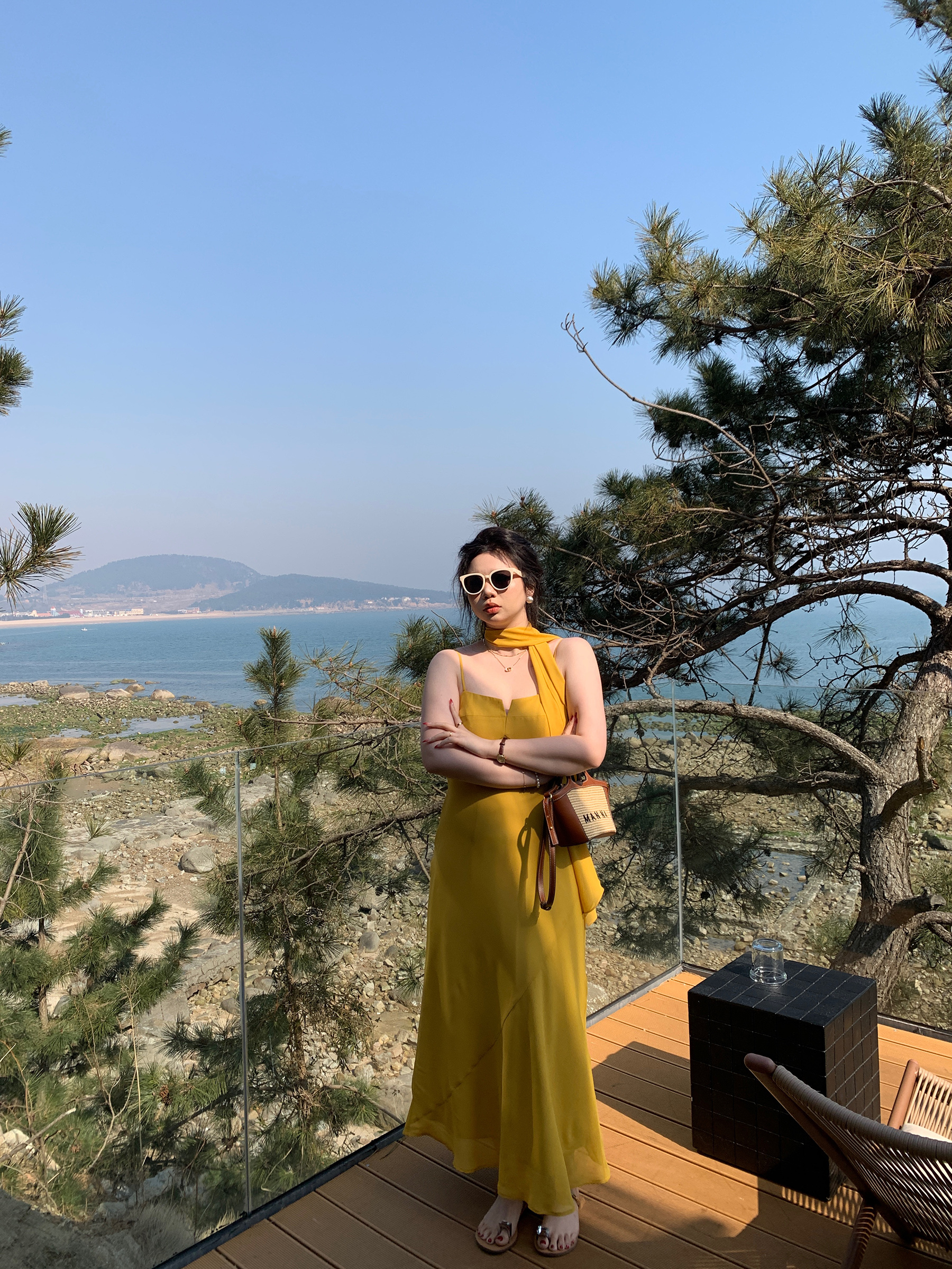 Plus Size Spaghetti Strap Beach Vacation Dress in Ginger Yellow, Flattering for Fair Skin, Slightly Chubby City Escape Style Plus Size Spaghetti Strap Beach Vacation Dress in Ginger Yellow, Flattering for Fair Skin, Slightly Chubby City Escape Style