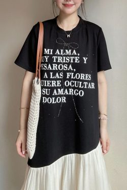 Plus Size Spliced Fake Two-Piece Dress for Women, Flattering Loose Fit, Stylish Design, Hides Belly, Perfect for Curvy Figures