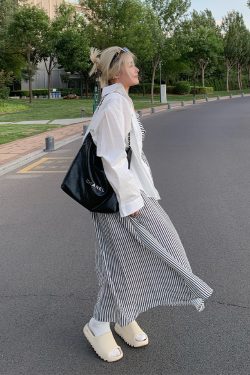 Plus Size Striped Strapless Dress for Curvy Figures - Gentle Temperament Beach Vacation Style, Super Stylish Summer Dress