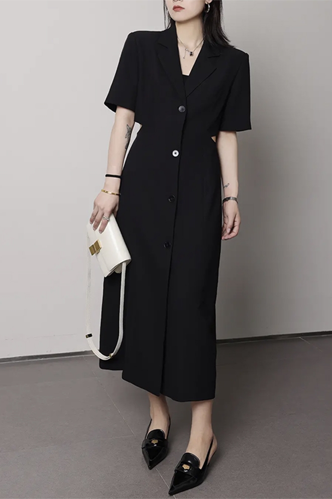 Plus-Size Summer Dress for Curvy Women, Waist-Revealing Design, Chic French Style, Available in Long and Short Lengths Plus-Size Summer Dress for Curvy Women, Waist-Revealing Design, Chic French Style, Available in Long and Short Lengths