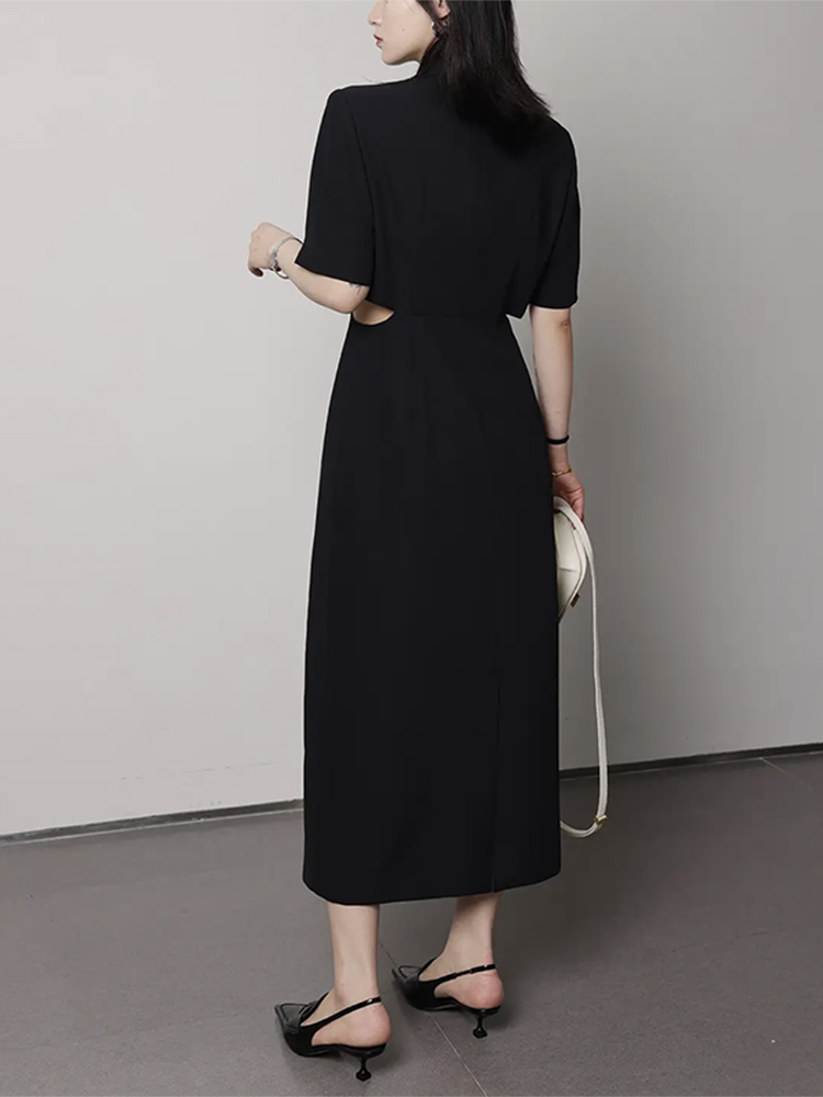 Plus-Size Summer Dress for Curvy Women, Waist-Revealing Design, Chic French Style, Available in Long and Short Lengths Plus-Size Summer Dress for Curvy Women, Waist-Revealing Design, Chic French Style, Available in Long and Short Lengths