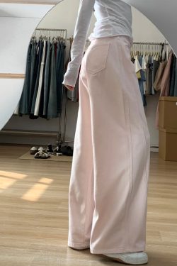 Plus-Size Summer Loose Wide-Leg Scythe Pants, Curved Blade Design, Pink Casual Trousers for a Relaxed Look