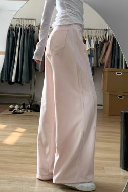 Plus-Size Summer Loose Wide-Leg Scythe Pants, Curved Blade Design, Pink Casual Trousers for a Relaxed Look