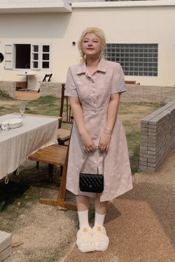 Plus Size Summer Two-Color Rose Print Dress - Washable Long and Short Loose Slimming Style for Effortless Chic Look