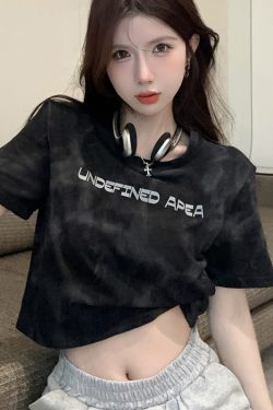 Plus Size Tie-Dye Short Sleeve T-Shirt for Women, Summer Loose Fit, Flattering Top, Sweet & Spicy Style, Casual 90s Vibe