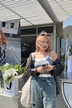 Plus Size Two-Color Romantic Polka Dot Oversized Chiffon Shirt for Summer, Loose Fit with Sun Protection, Trendy and Versatile