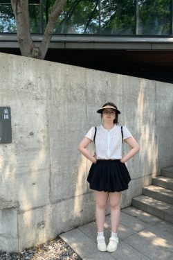 Plus Size White Floral Bud Puffy Half Skirt - Slimming Cloud Alice Style Short Skirt for a Chic 90s Y2K Look