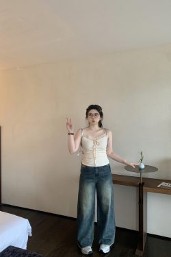 Plus Size White Lace Edge Layered Camisole Tank Top - Slightly Chubby Inner Layer, Perfect for Y2K and Korean Style Outfits