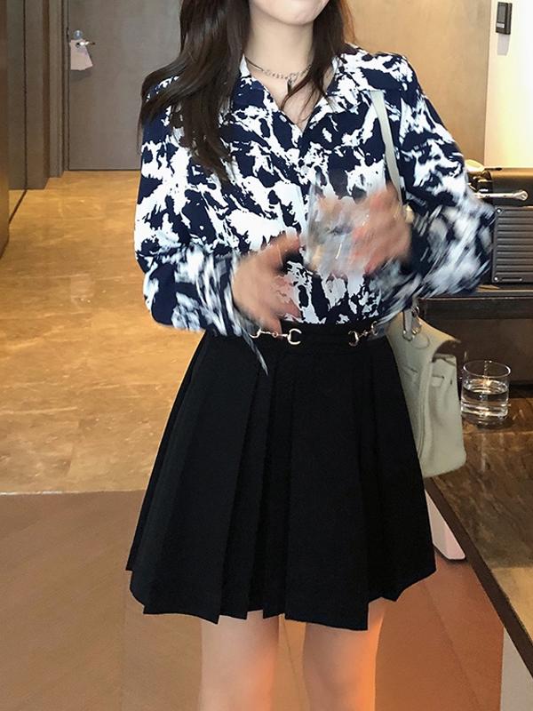 Plus-Size Women's High-Waisted Pleated A-Line Skirt, Flattering Half-Length Design for Spring/Summer 2024, Trendy Plus-Size Fashion Plus-Size Women's High-Waisted Pleated A-Line Skirt, Flattering Half-Length Design for Spring/Summer 2024, Trendy Plus-Size Fashion