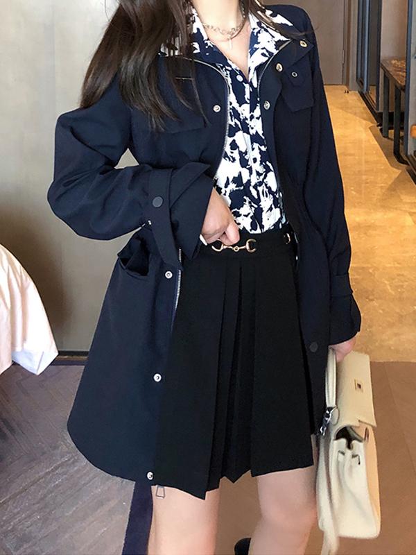 Plus-Size Women's High-Waisted Pleated A-Line Skirt, Flattering Half-Length Design for Spring/Summer 2024, Trendy Plus-Size Fashion Plus-Size Women's High-Waisted Pleated A-Line Skirt, Flattering Half-Length Design for Spring/Summer 2024, Trendy Plus-Size Fashion