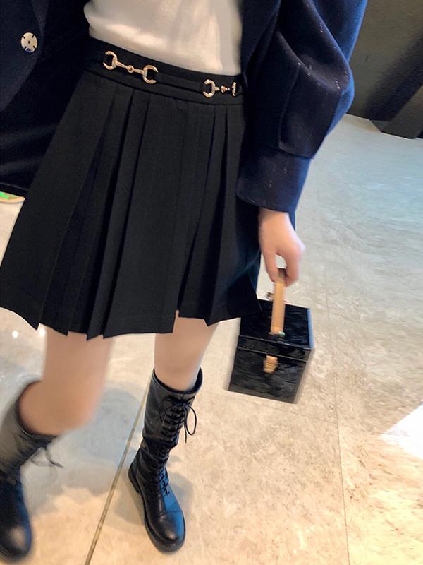 Plus-Size Women's High-Waisted Pleated A-Line Skirt, Flattering Half-Length Design for Spring/Summer 2024, Trendy Plus-Size Fashion Plus-Size Women's High-Waisted Pleated A-Line Skirt, Flattering Half-Length Design for Spring/Summer 2024, Trendy Plus-Size Fashion