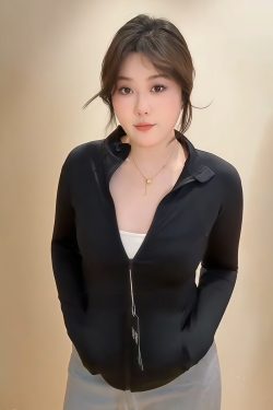 Plus-Size Women's Hooded Yoga Jacket, Stand-Collar Sun Protection, Slim Fit Summer Style 2025 for Curvy Women