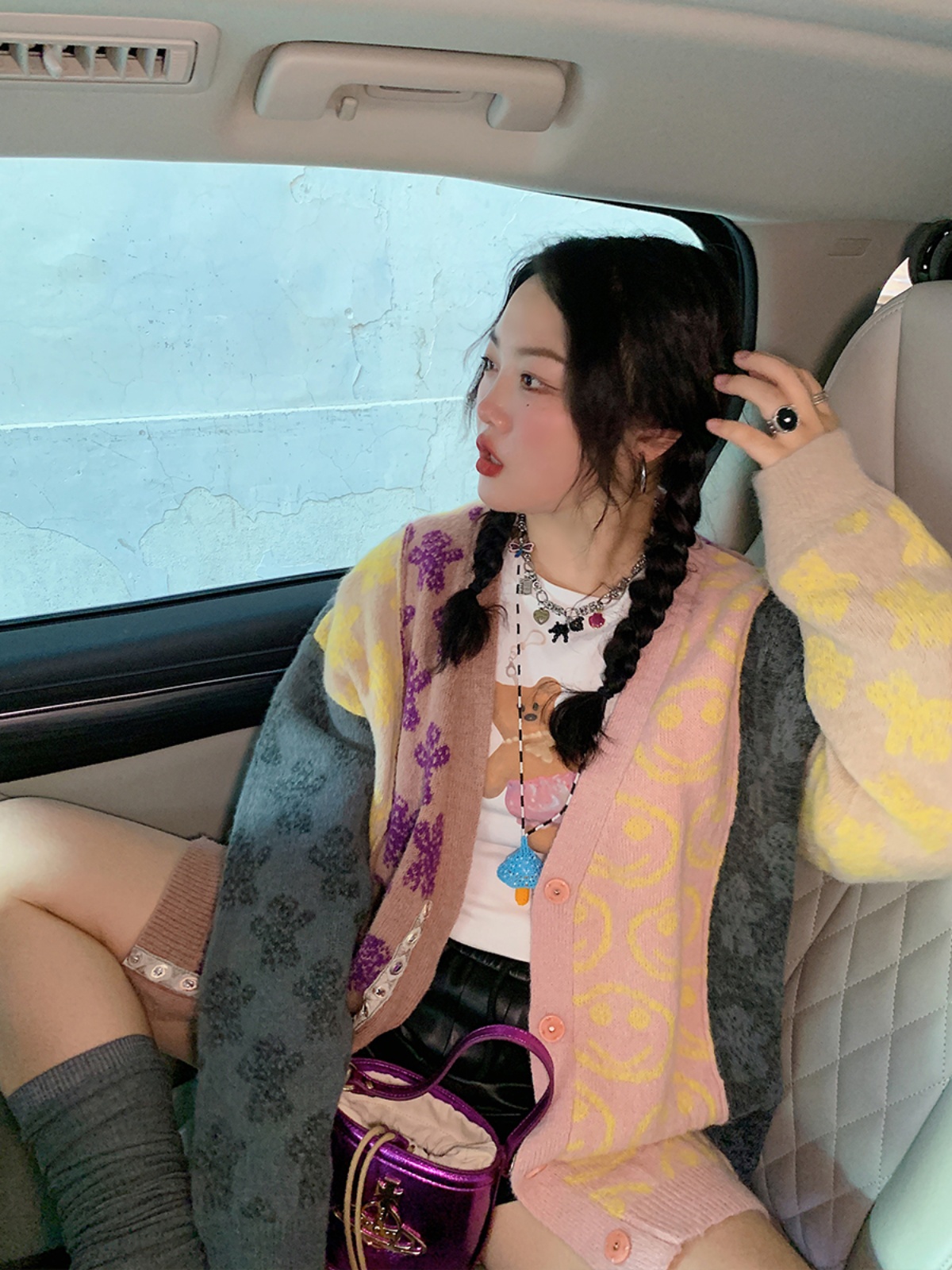 Plus Size Women's Little Bear Short Sleeve T-Shirt - 2025 New White Base Layer Top, Casual Korean Style Fashion Plus Size Women's Little Bear Short Sleeve T-Shirt - 2025 New White Base Layer Top, Casual Korean Style Fashion