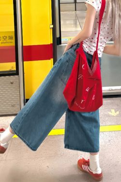 Plus Size Women's Loose Wide-Leg Denim Capri Pants - Summer 2025 American Style Shorts