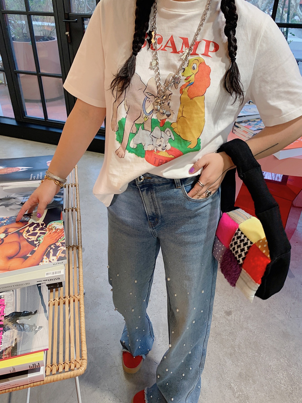 Plus Size Women's Printed Short Sleeve T-Shirt - Gold Support Design, Spring Summer 2025, Casual Base Top, Y2K Style Plus Size Women's Printed Short Sleeve T-Shirt - Gold Support Design, Spring Summer 2025, Casual Base Top, Y2K Style