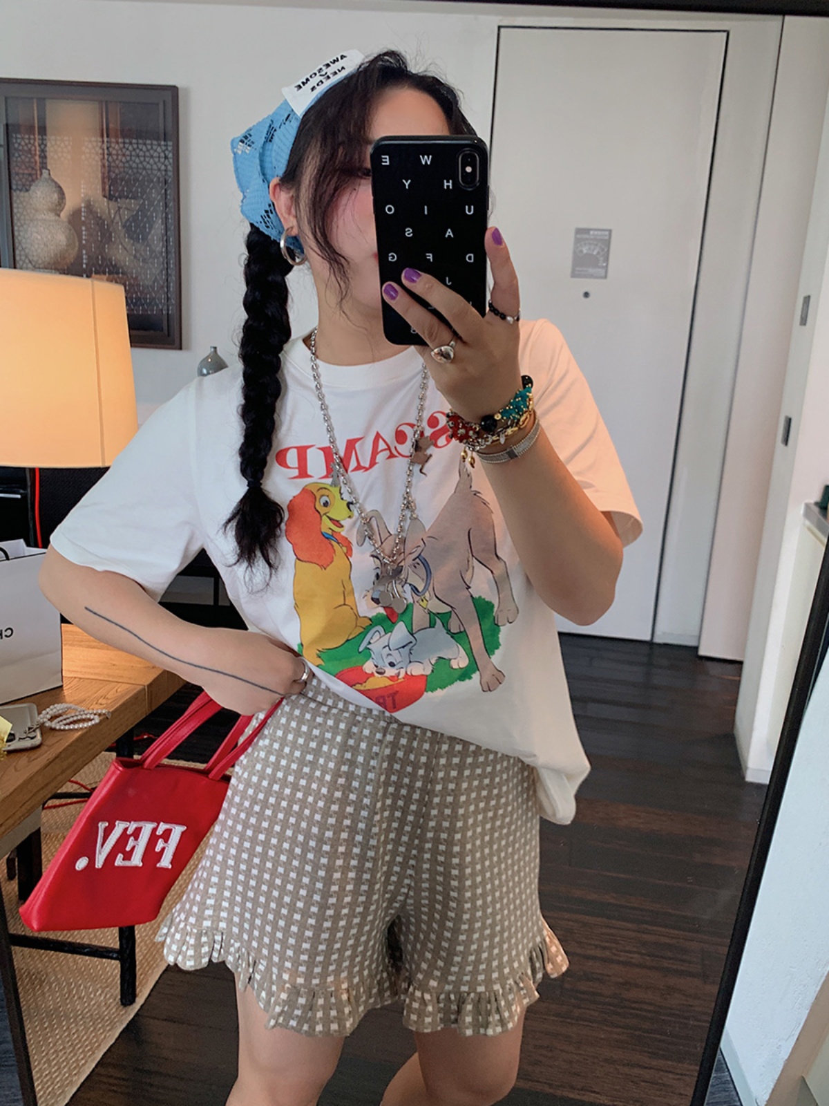 Plus Size Women's Printed Short Sleeve T-Shirt - Gold Support Design, Spring Summer 2025, Casual Base Top, Y2K Style Plus Size Women's Printed Short Sleeve T-Shirt - Gold Support Design, Spring Summer 2025, Casual Base Top, Y2K Style