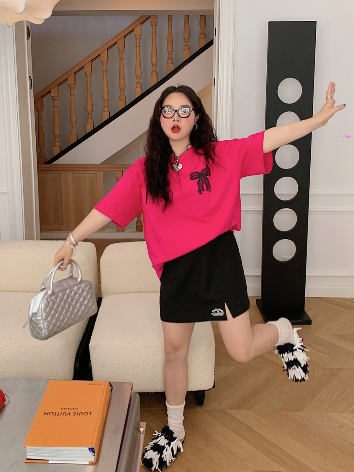 Plus Size Women's Short Sleeve T-Shirt, Summer 2025 Loose Fit Top, Flattering Belly-Covering Design, Casual Everyday Wear Plus Size Women's Short Sleeve T-Shirt, Summer 2025 Loose Fit Top, Flattering Belly-Covering Design, Casual Everyday Wear