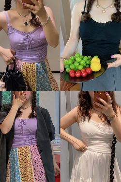 Plus-Size Women's Summer Camisole - Sleeveless Unique Top for Dopamine Outfits, Trendy and Stylish