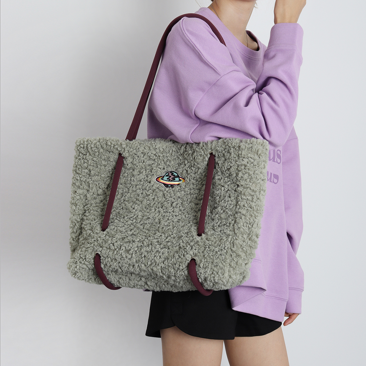 Plush Tote Bag for Women - 2023 Autumn Winter Minimalist Niche Design, Large Capacity High-End Feel Handbag Plush Tote Bag for Women - 2023 Autumn Winter Minimalist Niche Design, Large Capacity High-End Feel Handbag