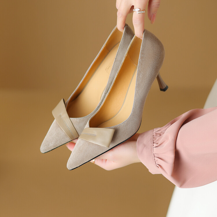 Pointed Toe Stiletto Heels for Women – French Fashion Shallow Mouth Versatile Summer Shoes in Italian Style Pointed Toe Stiletto Heels for Women – French Fashion Shallow Mouth Versatile Summer Shoes in Italian Style