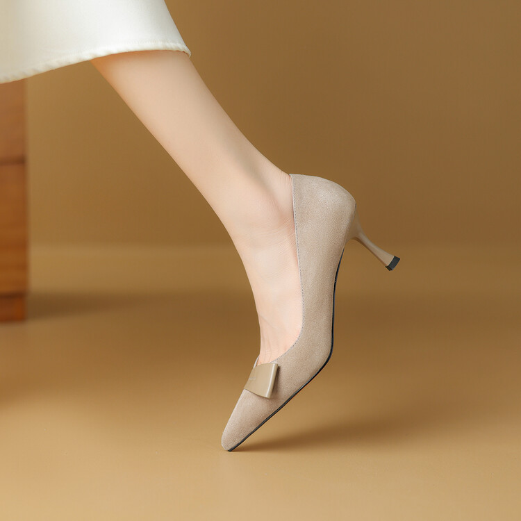 Pointed Toe Stiletto Heels for Women – French Fashion Shallow Mouth Versatile Summer Shoes in Italian Style Pointed Toe Stiletto Heels for Women – French Fashion Shallow Mouth Versatile Summer Shoes in Italian Style