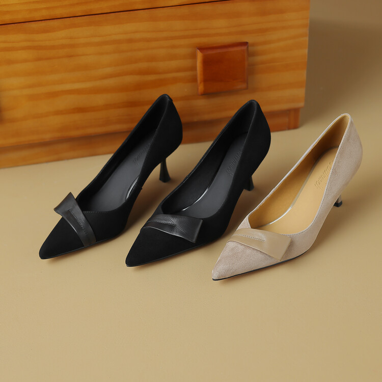 Pointed Toe Stiletto Heels for Women – French Fashion Shallow Mouth Versatile Summer Shoes in Italian Style Pointed Toe Stiletto Heels for Women – French Fashion Shallow Mouth Versatile Summer Shoes in Italian Style