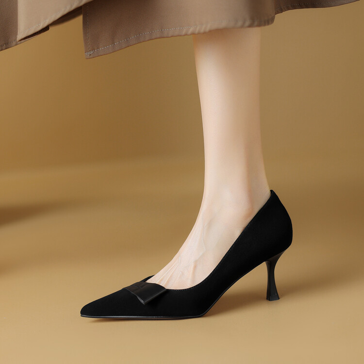 Pointed Toe Stiletto Heels for Women – French Fashion Shallow Mouth Versatile Summer Shoes in Italian Style Pointed Toe Stiletto Heels for Women – French Fashion Shallow Mouth Versatile Summer Shoes in Italian Style