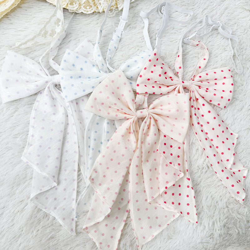 Polka Dot Bow Tie Uniform Accessory - Adjustable Pudding Bear Inspired JK Style Bowknot for Cute Fashion Looks Polka Dot Bow Tie Uniform Accessory - Adjustable Pudding Bear Inspired JK Style Bowknot for Cute Fashion Looks