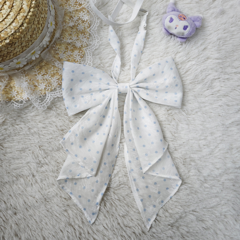 Polka Dot Bow Tie Uniform Accessory - Adjustable Pudding Bear Inspired JK Style Bowknot for Cute Fashion Looks Polka Dot Bow Tie Uniform Accessory - Adjustable Pudding Bear Inspired JK Style Bowknot for Cute Fashion Looks