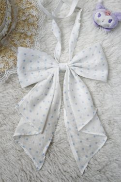 Polka Dot Bow Tie Uniform Accessory - Adjustable Pudding Bear Inspired JK Style Bowknot for Cute Fashion Looks