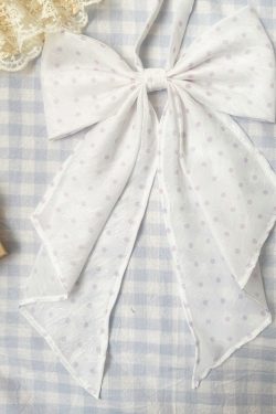 Polka Dot Bow Tie Uniform Accessory - Adjustable Pudding Bear Inspired JK Style Bowknot for Cute Fashion Looks